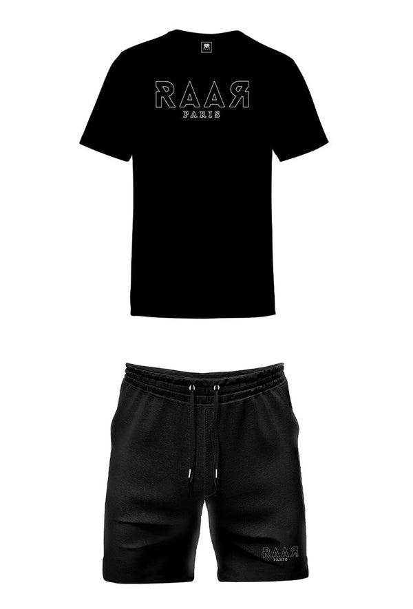 ENSEMBLE RAAR TEE-SHIRT SHORT FLASH NIGHT