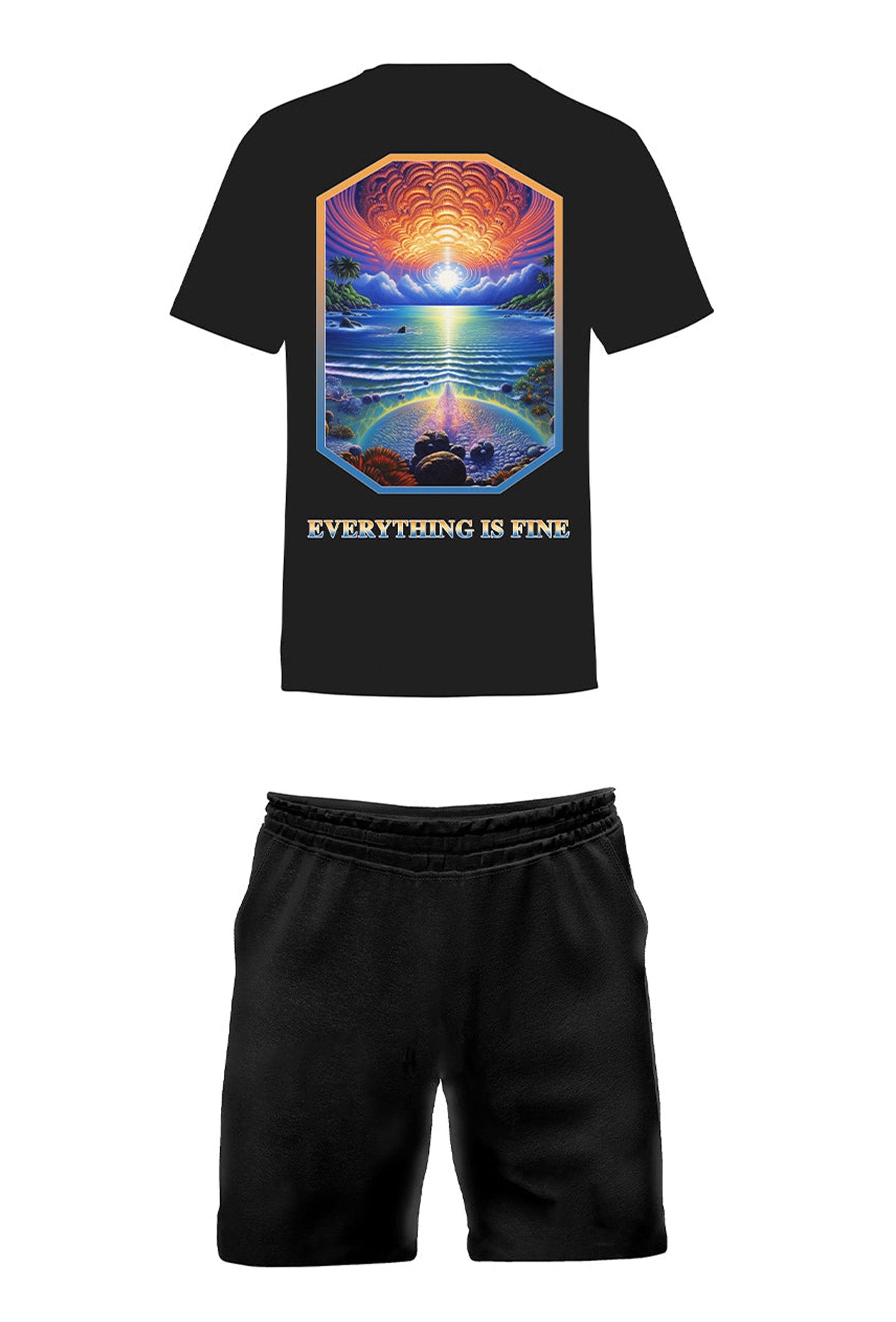 ENSEMBLE RAAR TEE-SHIRT SHORT SUNSET