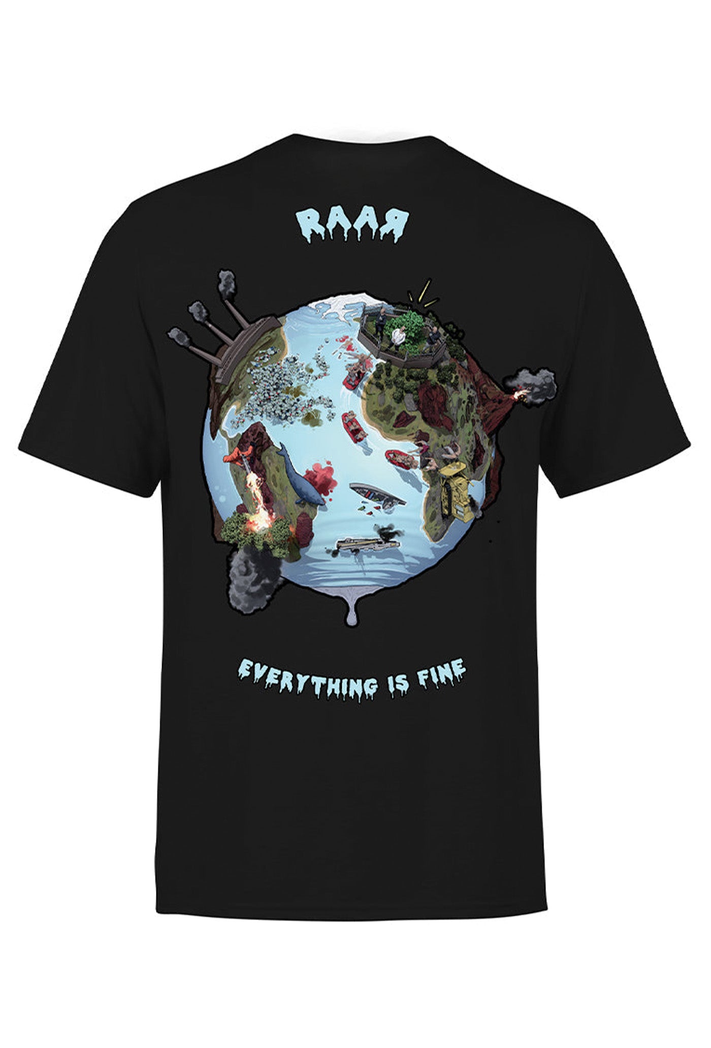 TEE-SHIRT RAAR " EARTH " NOIR