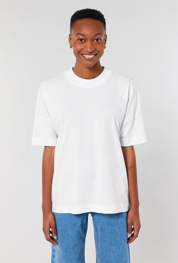 TEE-SHIRT SIMPLE BLANC OVERSIZE