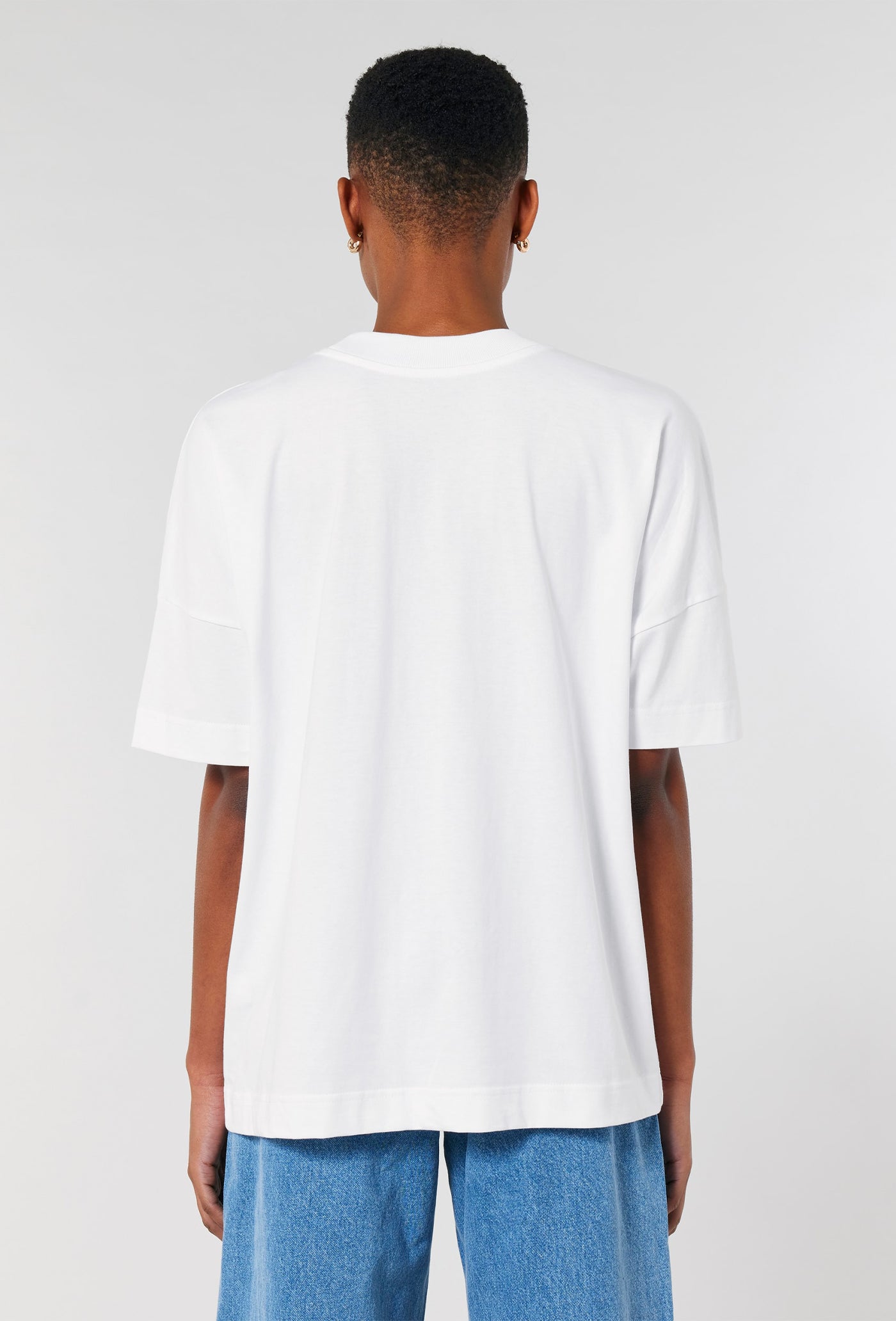 TEE-SHIRT SIMPLE BLANC OVERSIZE