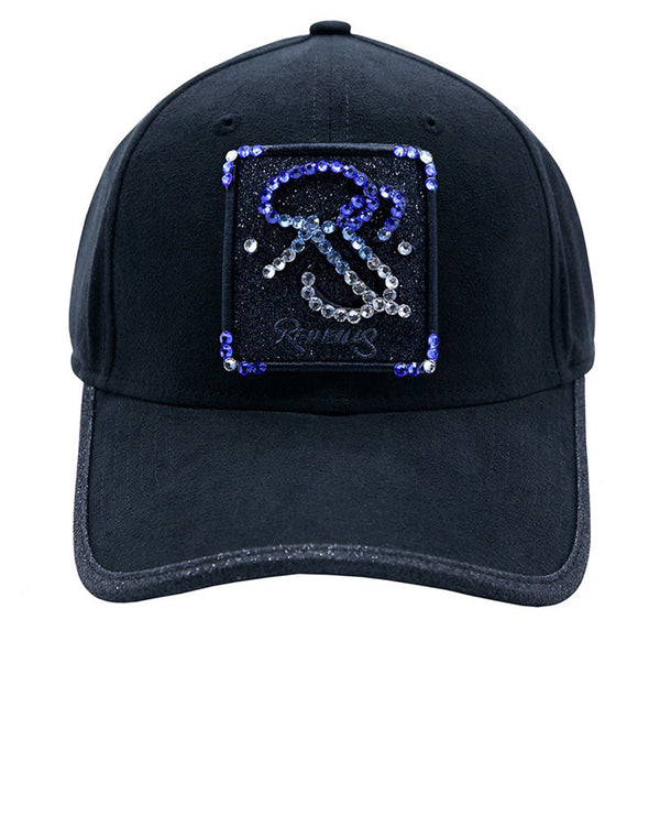 CASQUETTE REDFILLS RS STRASS SWAROVSKI DÉGRADÉ SAPHIR ET CRISTAL