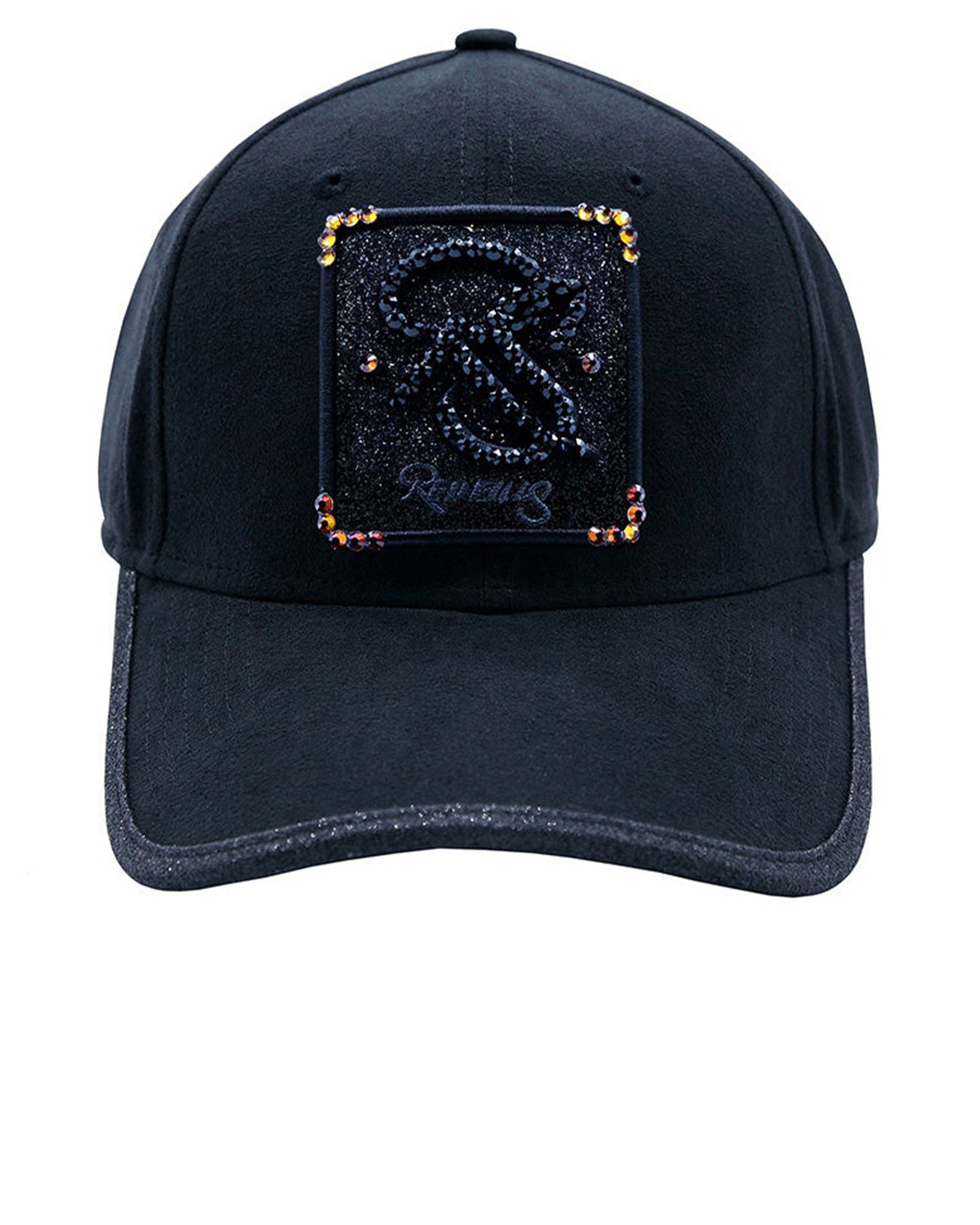 Casquette strass RS Swarovski noir et volcano - RedFills